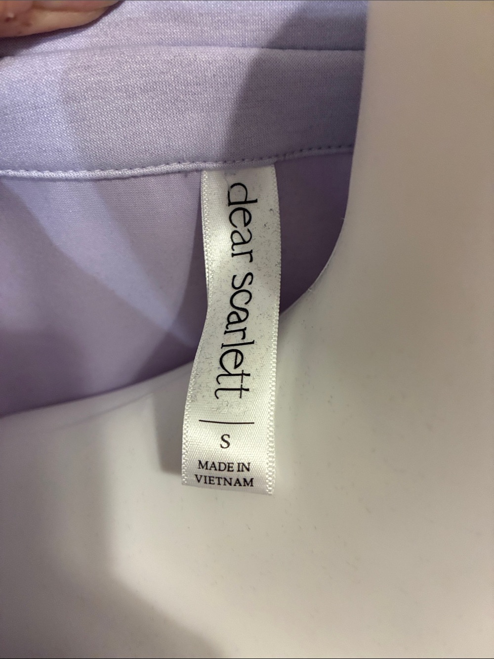 Dear Scarlett Sleeveless Lilac Polo Mini Dress - (scuba material) - Picture 3 of 10
